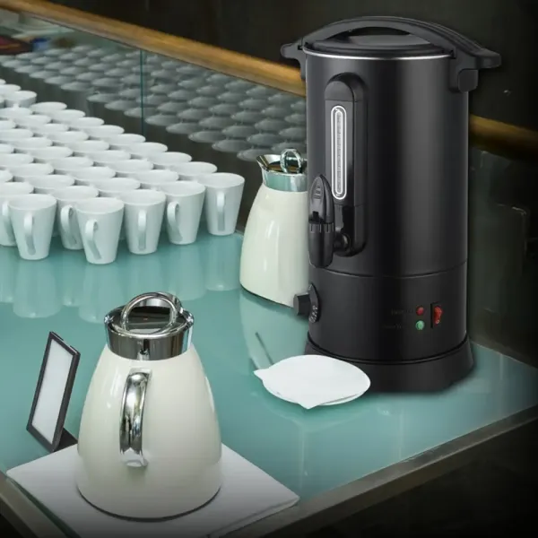 Επαγγελματικός βραστήρας καφέ percolator 16L DNM CB-16LAD-304 μαύρο χρώμα