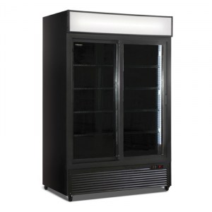 Ψυγείο Αναψυκτικών Συντήρησης διπλό με συρόμενες πόρτες 1057lt Klimaitalia CL1300 V2G BLACK