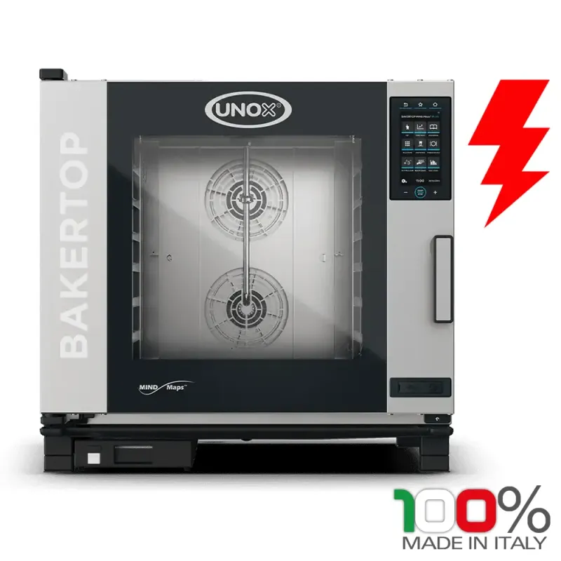 Φούρνος Ηλεκτρικός Combi 6 Θέσεων για ταψιά 60x40cm UNOX XEBC-06EU-EPRM