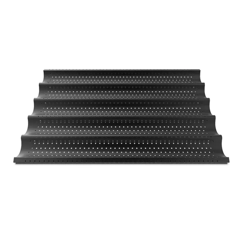 Commercial tray 60x40cm FORO.BAGUETTE.BLACK UNOX TG435