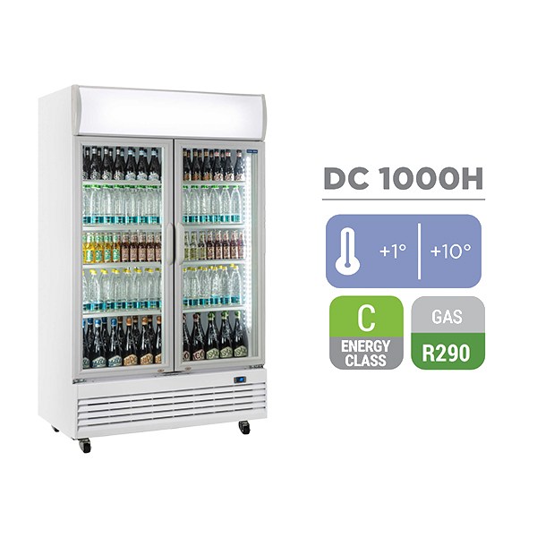 Ψυγείο Συντήρησης diplo με ανοιγόμενες πόρτες Cool Head DC 1000H