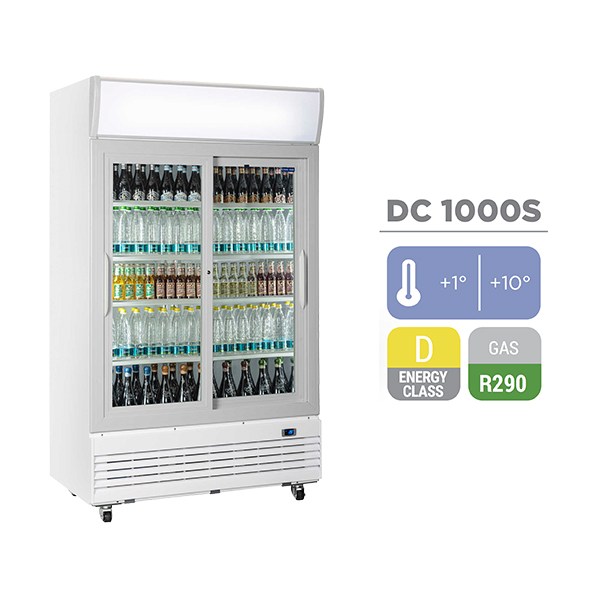 Ψυγείο Συντήρησης διπλό με συρόμενες πόρτες Cool Head DC1000S