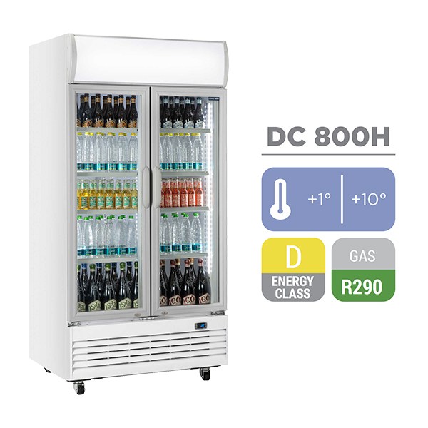 Ψυγείο Συντήρησης διπλό με ανοιγόμενες πόρτες διπλό Cool Head DC 800H