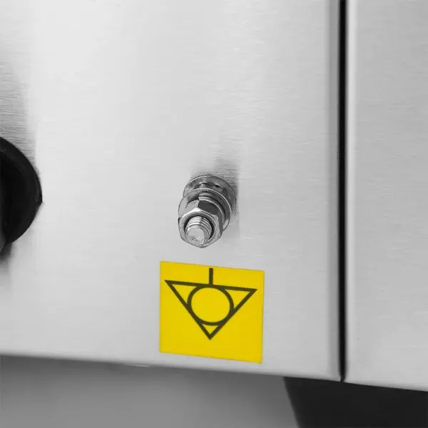 Ηλεκτρικό πλατώ χρωμίου DNM EG-820D-2 Λείο/Ραβδωτό