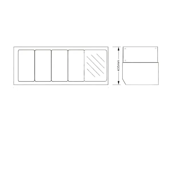 Ψυγείο Σαλατών 42L DNM GN-1130SB