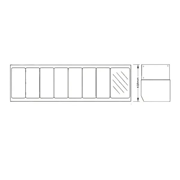 Ψυγείο Σαλατών 72L DNM GN-1655SB