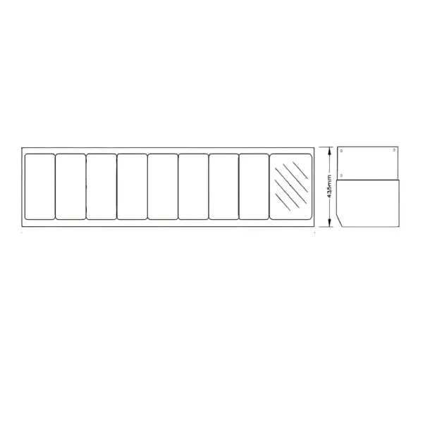 Ψυγείο Σαλατών 72L DNM GN-1830SB