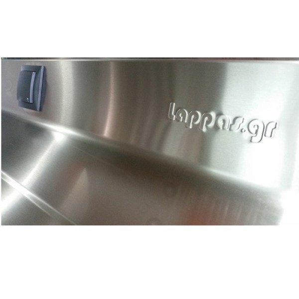 Ερμάριο με 2 πόρτες ΙΝΟΧ LAPPAS 110x60x85cm