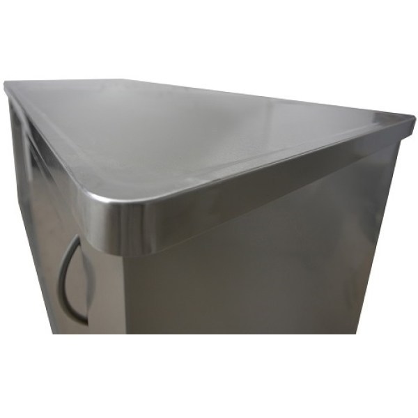 Ερμάριο με 2 πόρτες ΙΝΟΧ LAPPAS 110x60x85cm
