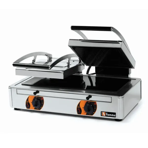 Τοστιέρα Κεραμική και Grill Fiamma CG8 SGV(Άνω Ρίγα - Κατώ Λεία)