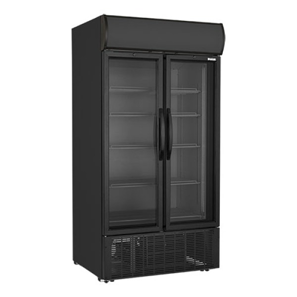 Ψυγείο Αναψυκτικών Συντήρησης Διπλό 1000lt Με Ανοιγόμενες Πόρτες LP-1000 BLACK