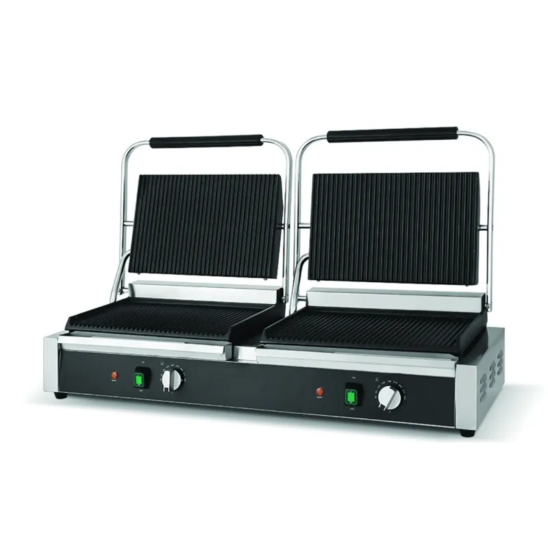 Τοστιέρα Ηλεκτρική Διπλή Ραβδωτή με 4 Επιφάνειες Ψησίματος KARAMCO PG-812D 401417