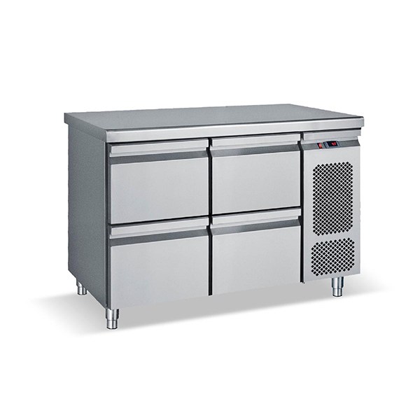 Ψυγείο Πάγκος Compact Με 4 Συρταρια GN 124x70x85cm PGC124S