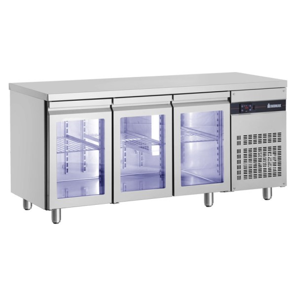 Ψυγείο Πάγκος 3 Γυάλινες Πόρτες Inomak PMR999/GL