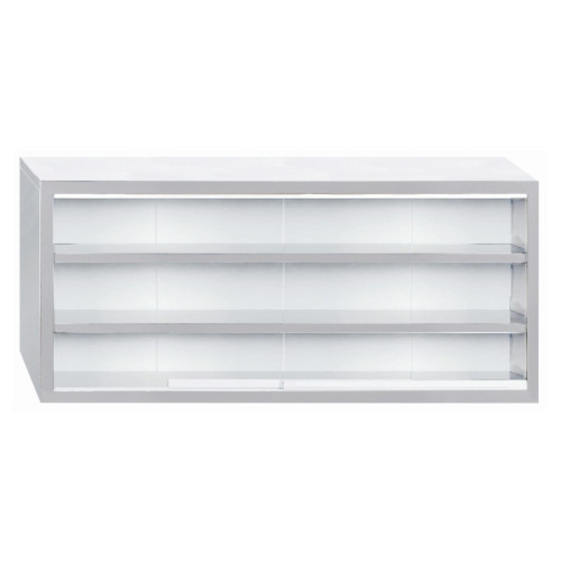 Ποτηριέρα Με Συρόμενα Κρύσταλλα 115x30x70cm NikiInox W0GC.30115.GG