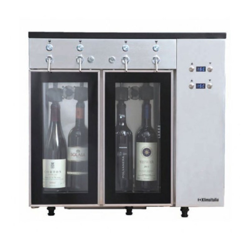 Ψυγείο κρασιών για 4 φιάλες 2 Πόρτες Klimaitalia Sommelier 4