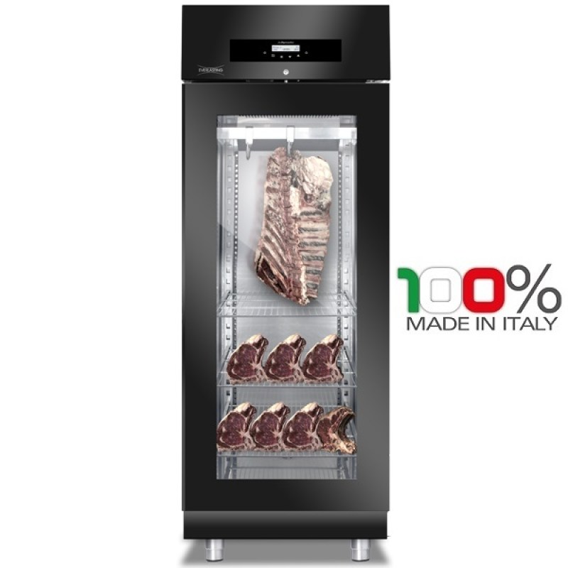 Ψυγείο ωρίμανσης κρεάτων 1 Πόρτα 150kg EVERLASTING STG MEAT 700 BLACK  AC9008 