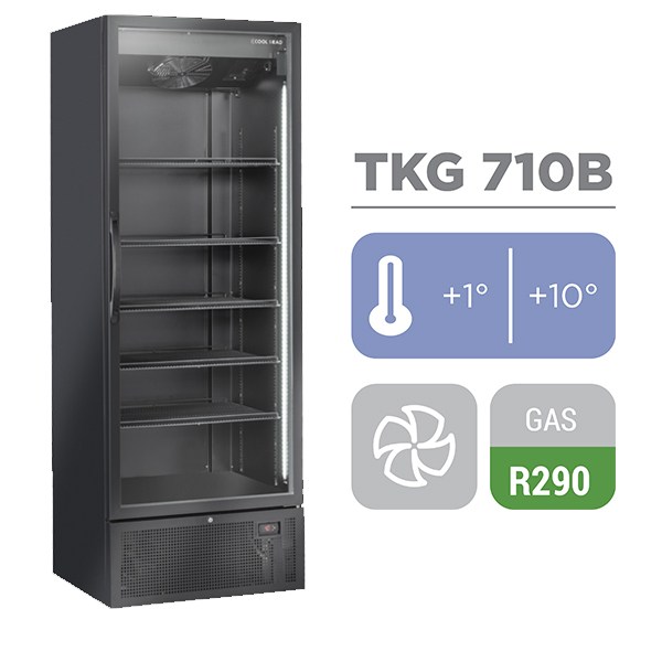 Ψυγείο  Αναψυκτικών - Βιτρίνα Συντήρησης με 1 Πόρτα Cool Head TKG 710B