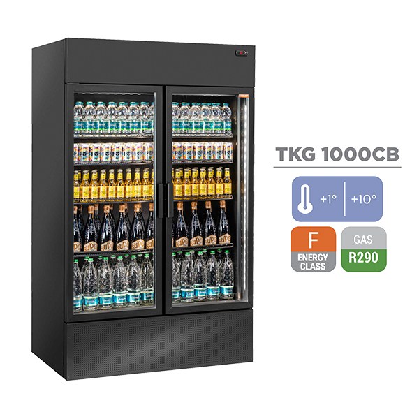 Ψυγείο Βιτρίνα Συντήρησης Όρθια Διπλή CoolHead TKG 1000CB