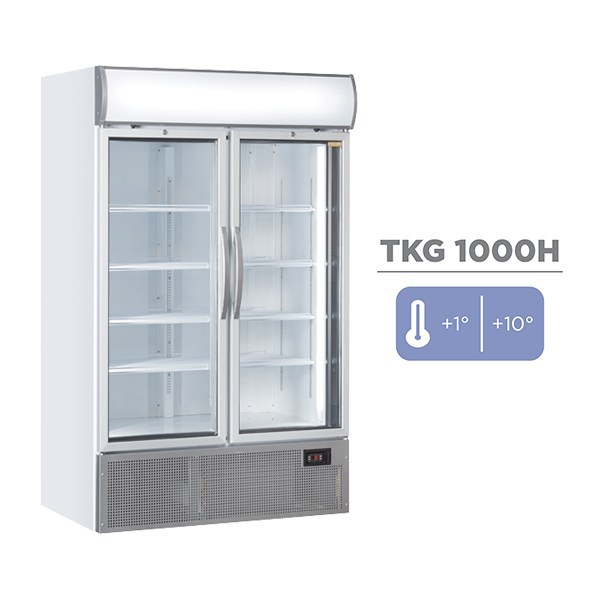 Ψυγείο Αναψυκτικών - Βιτρίνα Συντήρησης με 2 Πόρτες Cool Head TKG 1000H