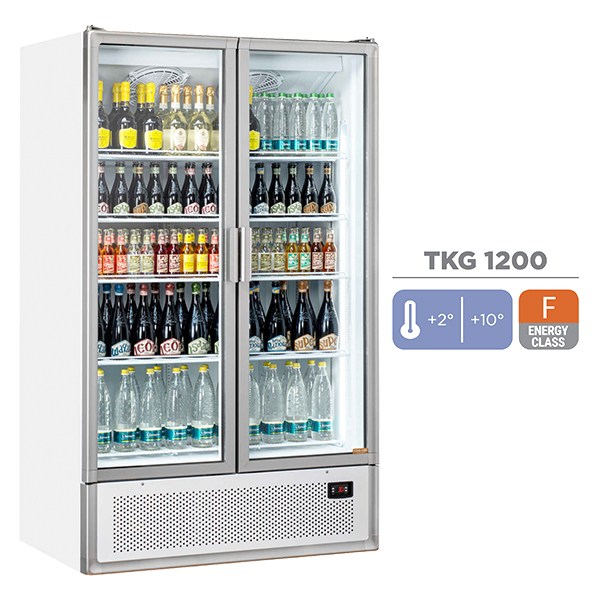 Ψυγείο Βιτρίνα Συντήρησης Όρθια Διπλή CoolHead TKG 1200