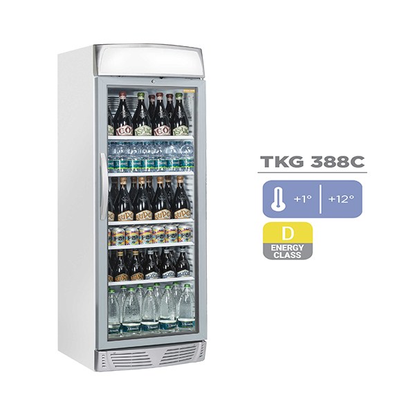Ψυγείο Αναψυκτικών - Βιτρίνα Συντήρησης με 1 Πόρτα Cool Head TKG 388C