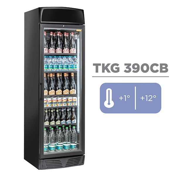 Ψυγείο - Βιτρίνα Συντήρησης Όρθια Μονή Cool Head TKG 390CB