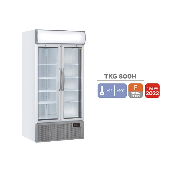 Ψυγείο Αναψυκτικών - Βιτρίνα Συντήρησης με 2 Πόρτες Cool Head TKG 800H