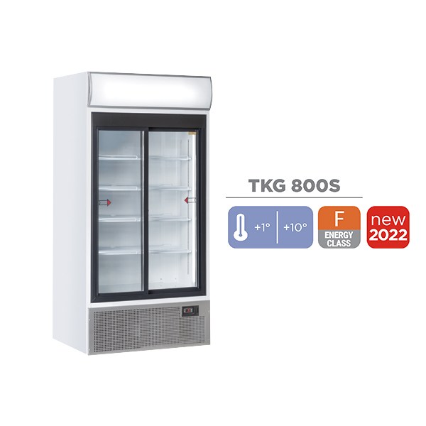 Ψυγείο Αναψυκτικών - Βιτρίνα Συντήρησης με 2 Πόρτες Cool Head TKG 800S