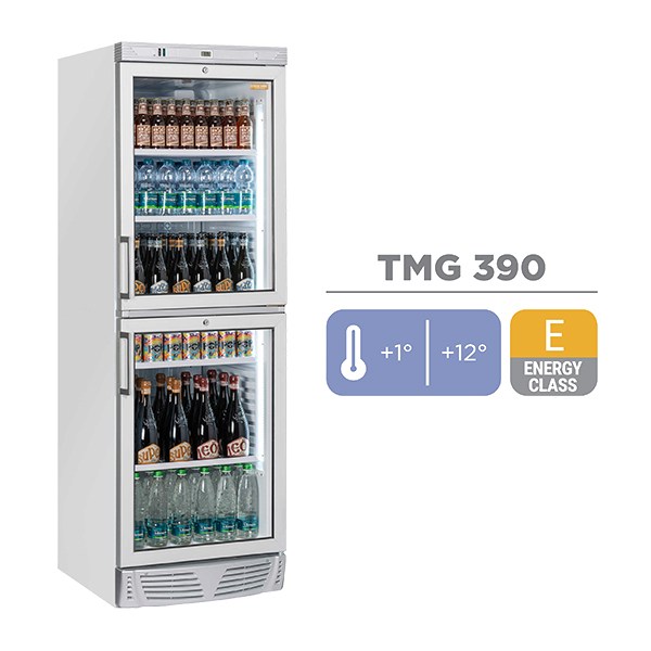 Ψυγείο Αναψυκτικών - Βιτρίνα Συντήρησης με 2 Πόρτες Cool Head TMG 390
