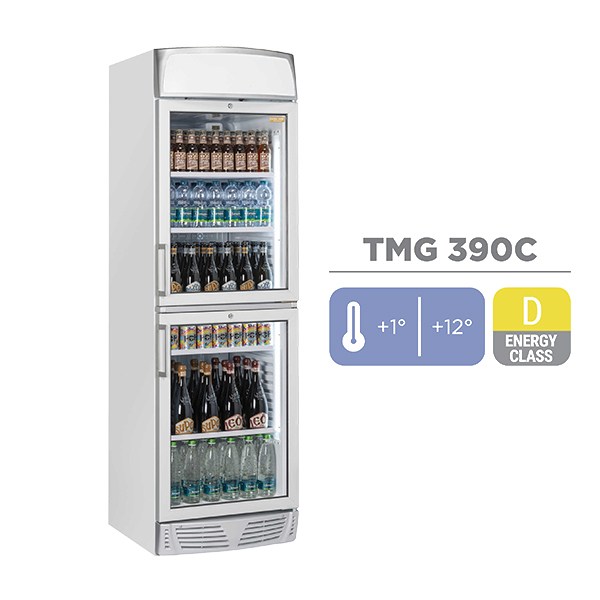 Ψυγείο Αναψυκτικών - Βιτρίνα Συντήρησης με 2 Πόρτες Cool Head TMG 390C