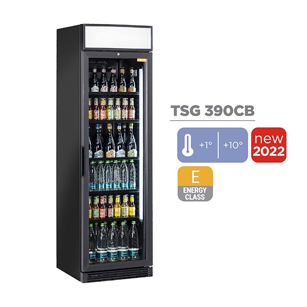 Ψυγείο Αναψυκτικών - Βιτρίνα Συντήρησης με 1 Πόρτα Cool Head TSG 390CB