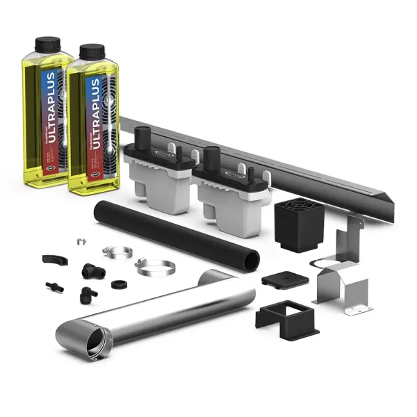 Double stack installation kit for electric ovens + Detergent UNOX XEAQC-00E2-E-DRU