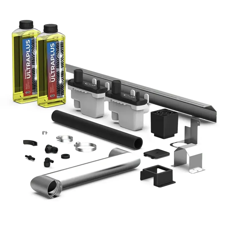 Double stack installation kit for electric ovens + Detergent UNOX XEAQC-00E2-E-DRU