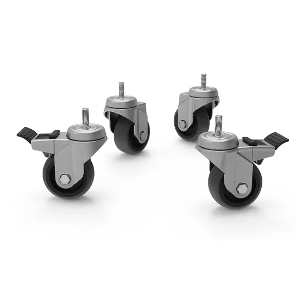 Revolving caster with brake UNOX XR623