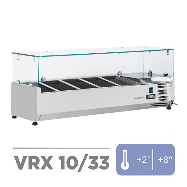 Ψυγείο Πίτσας Βιτρίνα επιτραπέζιο 4 GN 1/4 VRX10/33