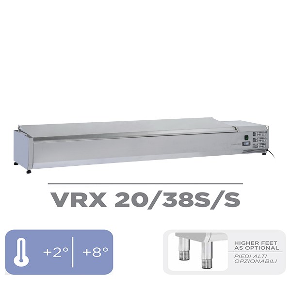 Ψυγείο πίτσας επιτραπέζιο χωρίς βιτρίνα 9 GN 1/3 Cool Head VRX 20/38S/S